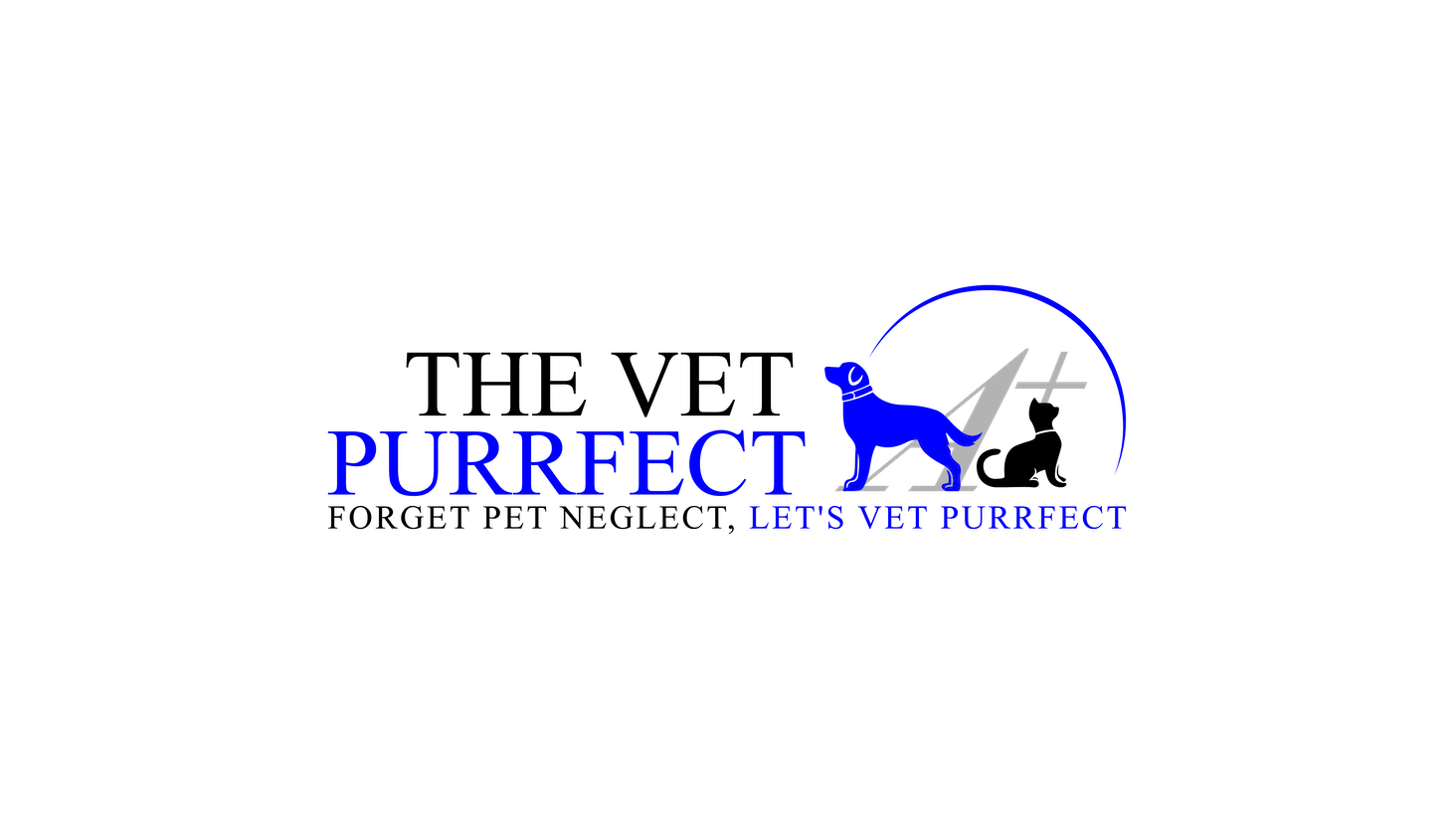 Vet Purrfect logo and slogan aiming to keep pets happy and healthy.